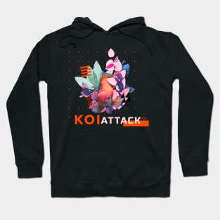 Koi Attack Japanese Graphic Hoodie